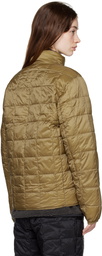 TAION Beige High Neck Down Jacket