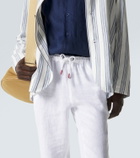 Kiton Linen slim pants