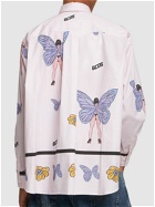 GCDS - Butterfly Logo Cotton Poplin Shirt