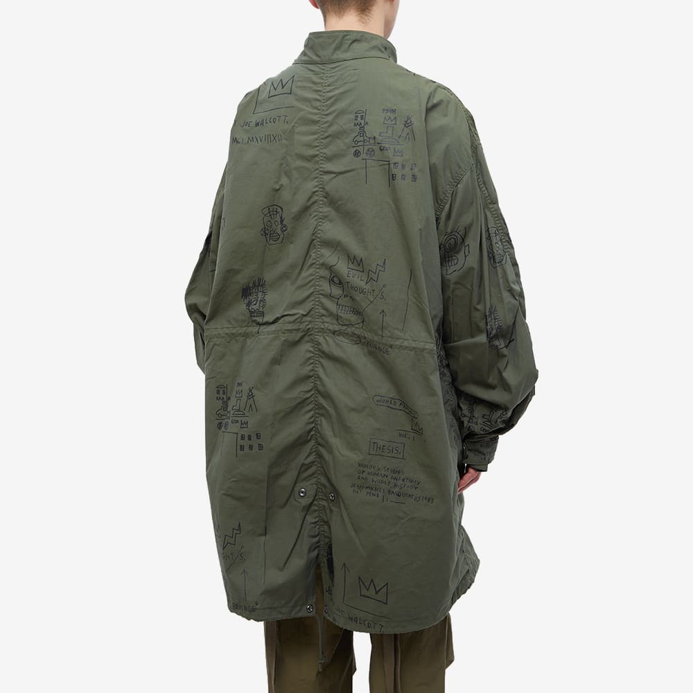 Junya Watanabe MAN X Jean-Michel Basquiat Canvas Jacket in Khaki