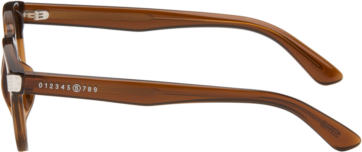 MM6 Maison Margiela Brown 17 Sunglasses
