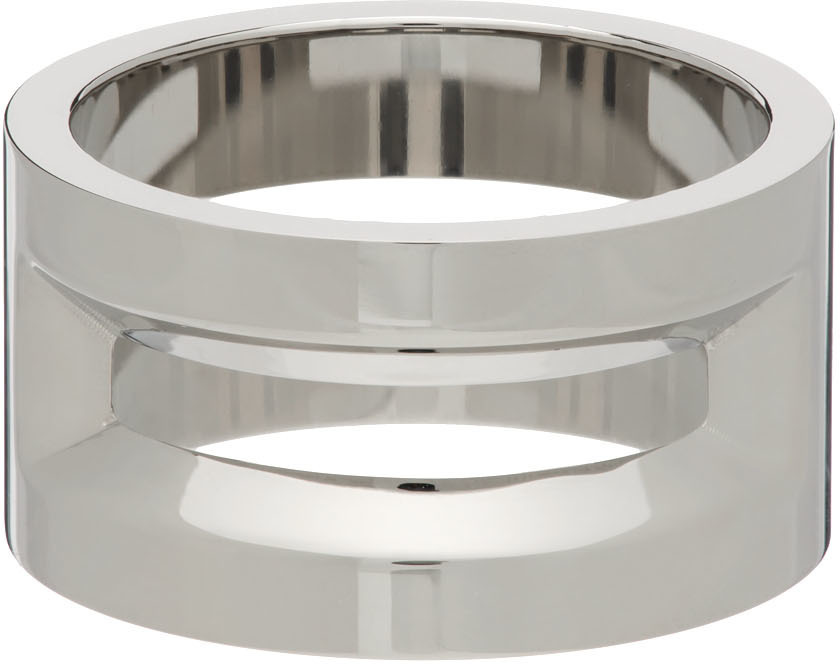 Hugo Silver Stainless Steel Ring Hugo Boss