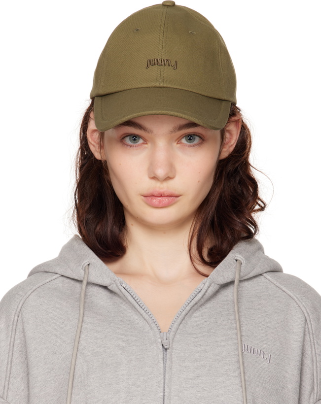 Photo: Juun.J Khaki Cotton Ball Cap