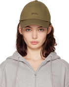 Juun.J Khaki Cotton Ball Cap