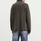 Our Legacy Men's Spray Dye Cherub Wool Line Zip Cardigan in Mud
