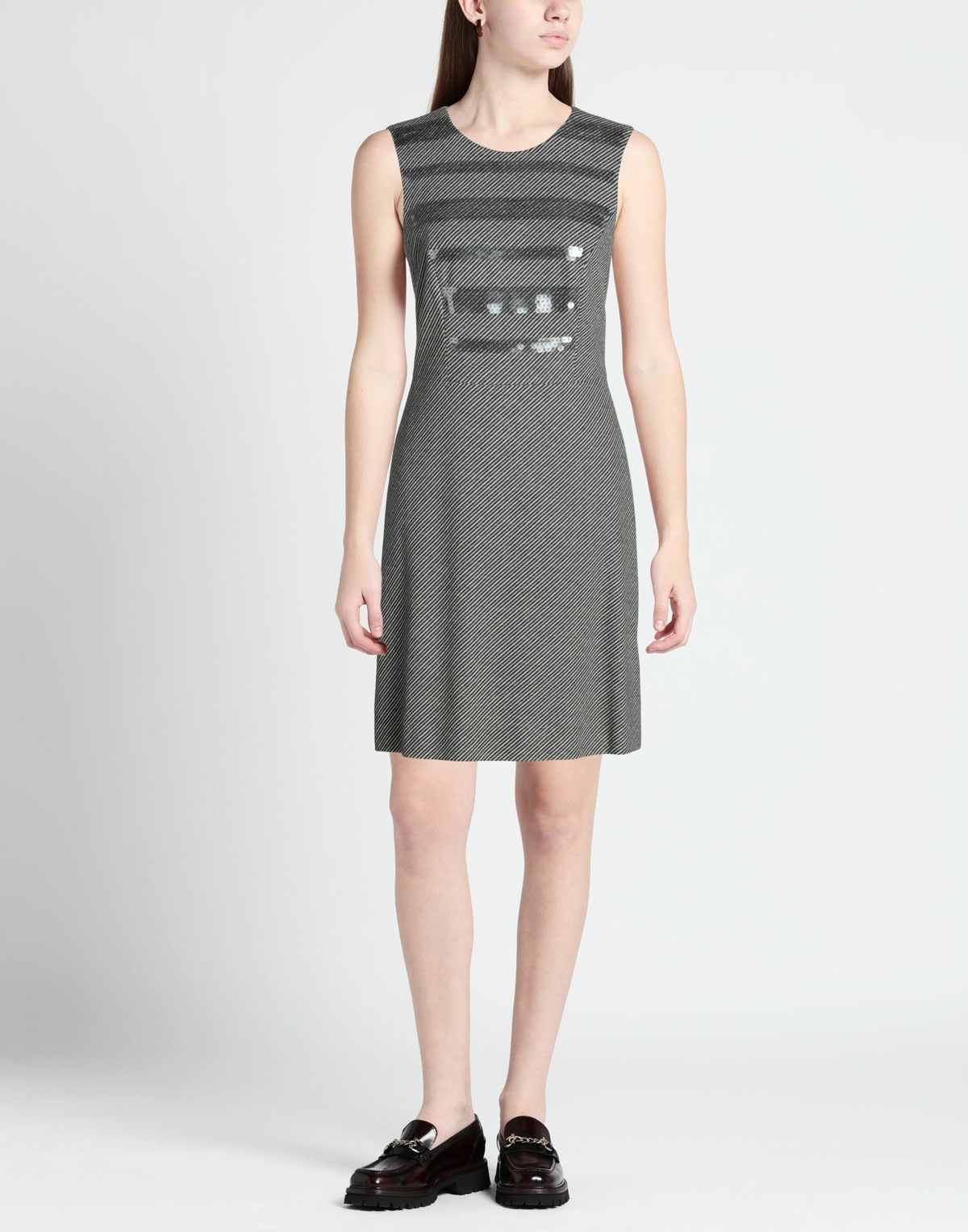 Peserico Womens Midi dress in Grey
