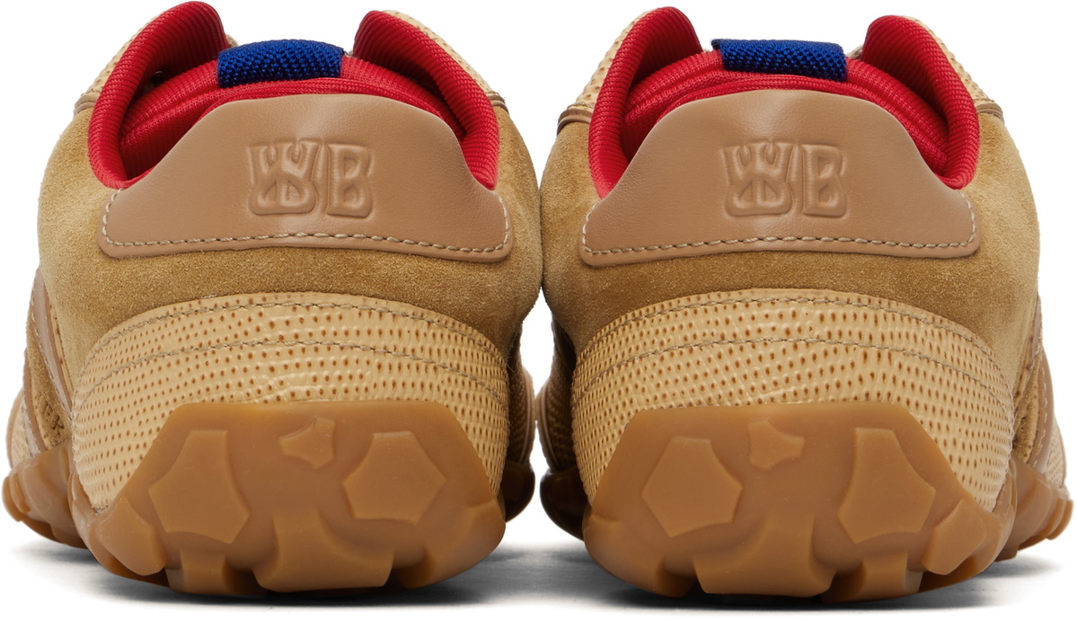 Wales Bonner Beige Leather Sneakers