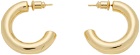 Portrait Report Gold Double Hoop Earrings