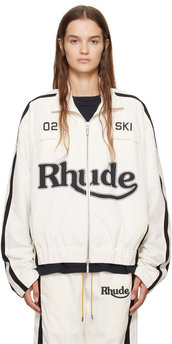Rhude White & Black Ski Track Jacket