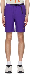 Dime Purple Belted Shorts