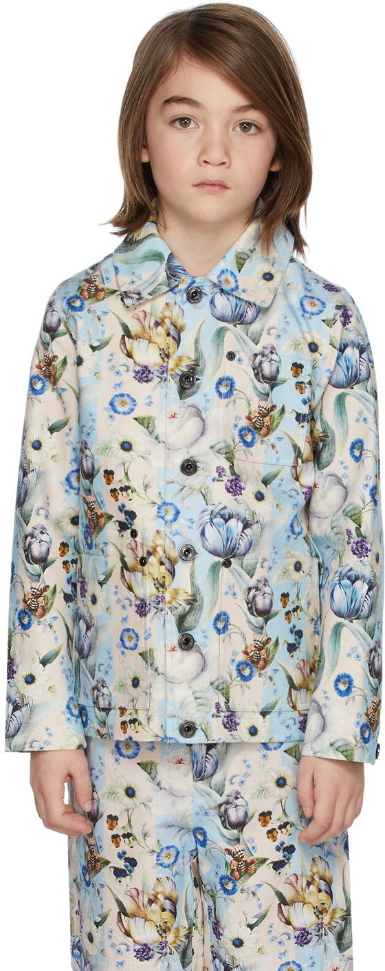 Burberry Kids Multicolor Floral Print Jacket