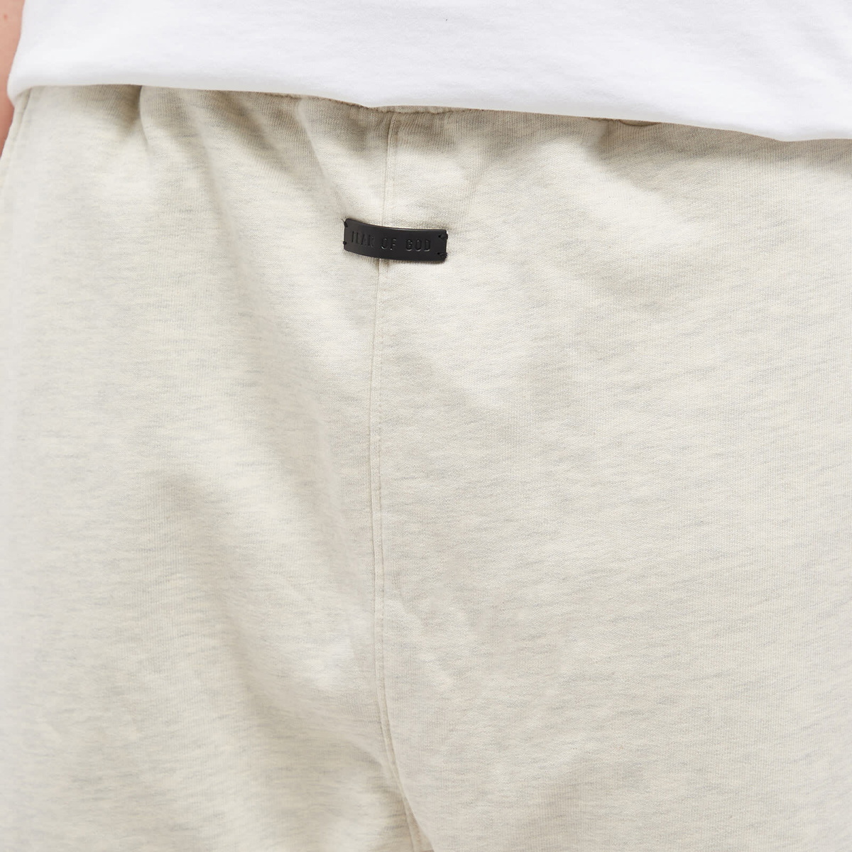 Men's Beige Sweat Shorts