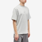 Han Kjobenhavn Men's Distressed Logo T-Shirt in Distressed Grey Melange