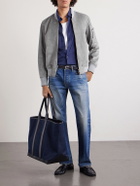 TOM FORD - Slim-Fit Suede Bomber Jacket - Gray
