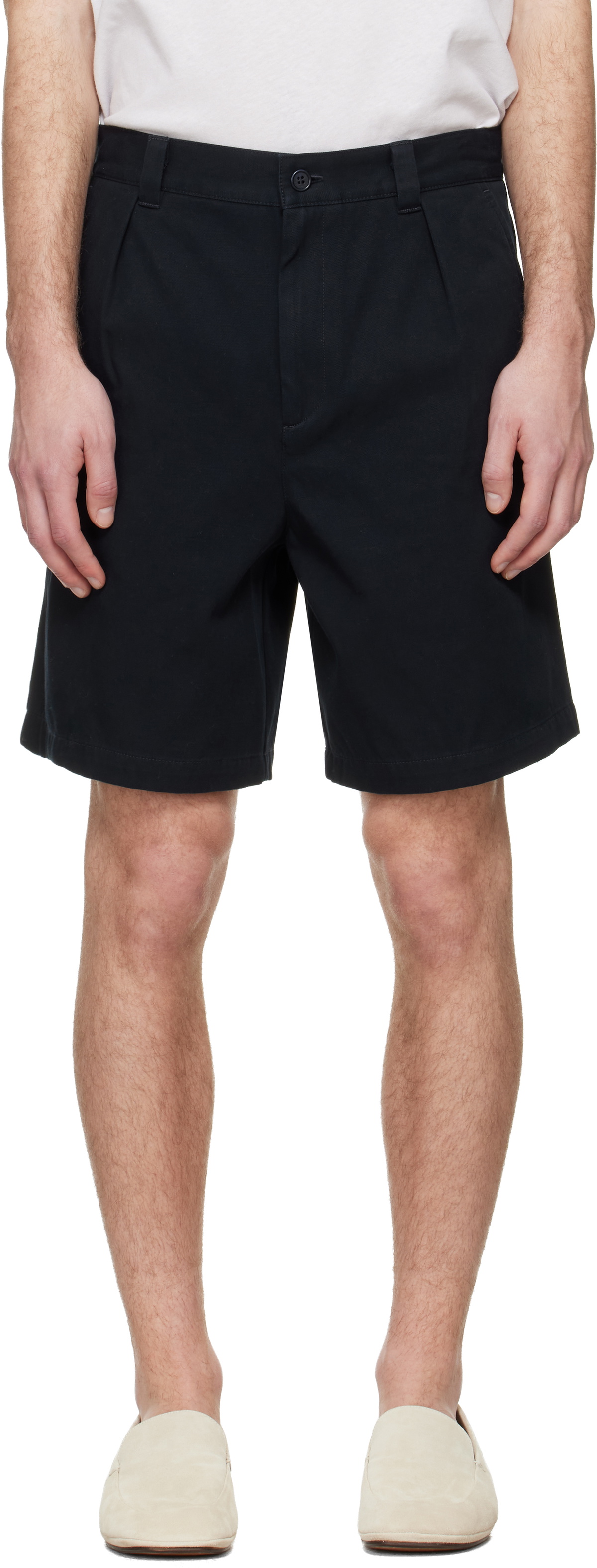 A.P.C. Navy Otis Bermuda Shorts