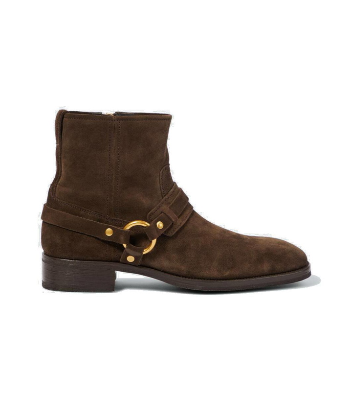 Photo: Tom Ford Cavendish suede biker boots