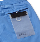 Onia - Charles Mid-Length Cotton-Blend Swim Shorts - Men - Light blue