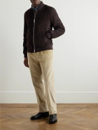 Kingsman - Suede Bomber Jacket - Brown