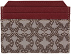 Vivienne Westwood Red & Brown Orborama Card Holder