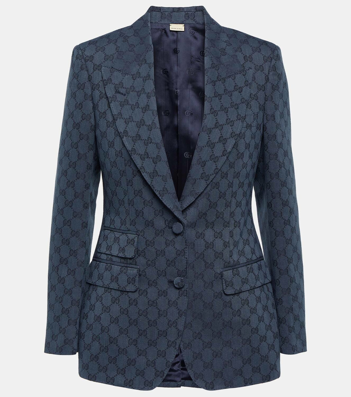 Gucci GG linen and cotton jacquard blazer Gucci