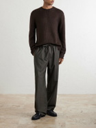 Saman Amel - Gio Slim-Fit Silk Sweater - Brown
