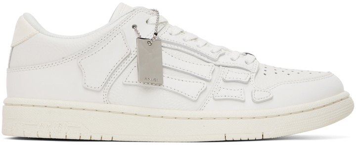 Photo: AMIRI White Skel Top Low Sneakers