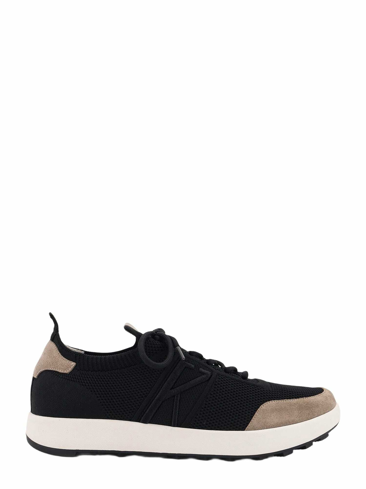 【送料&関税込】Kiton Knit Sneakers With Lateral Monogram Fits - Sneakers Cotton White | Kiton