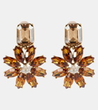 Oscar de la Renta Daisy embellished drop earrings