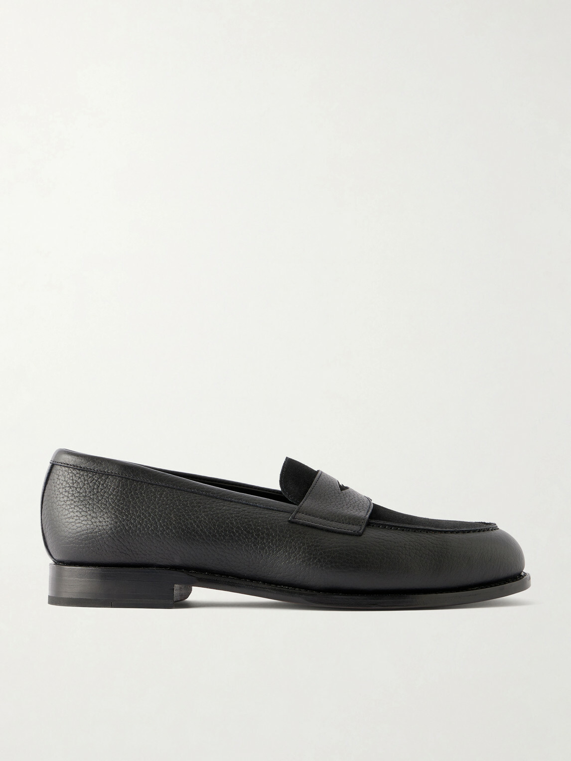MORJAS - The Penny Loafer-Leather Flats - Black