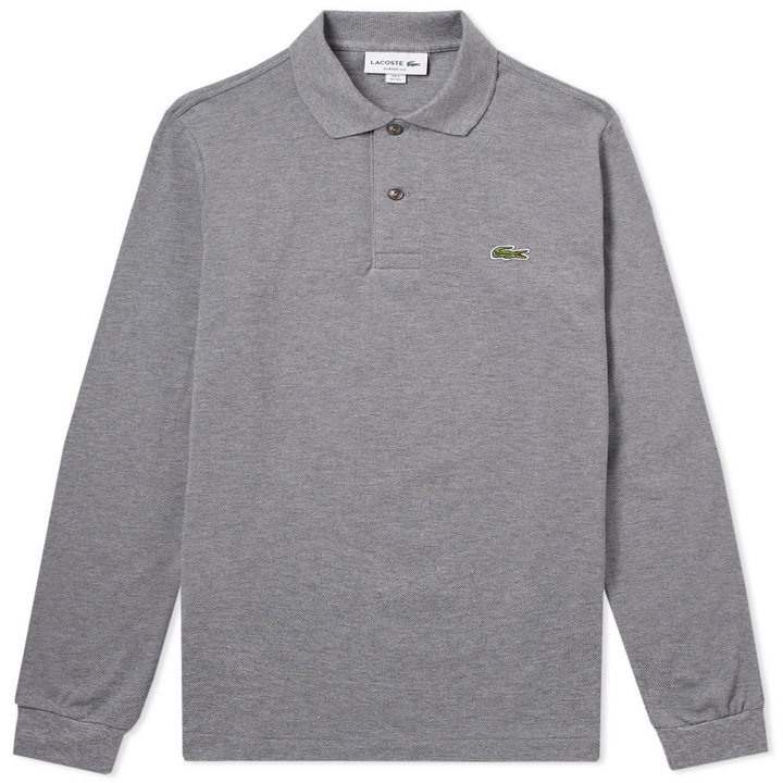 Photo: Lacoste Long Sleeve Polo Grey