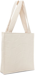 Dime Beige Quilted Tote