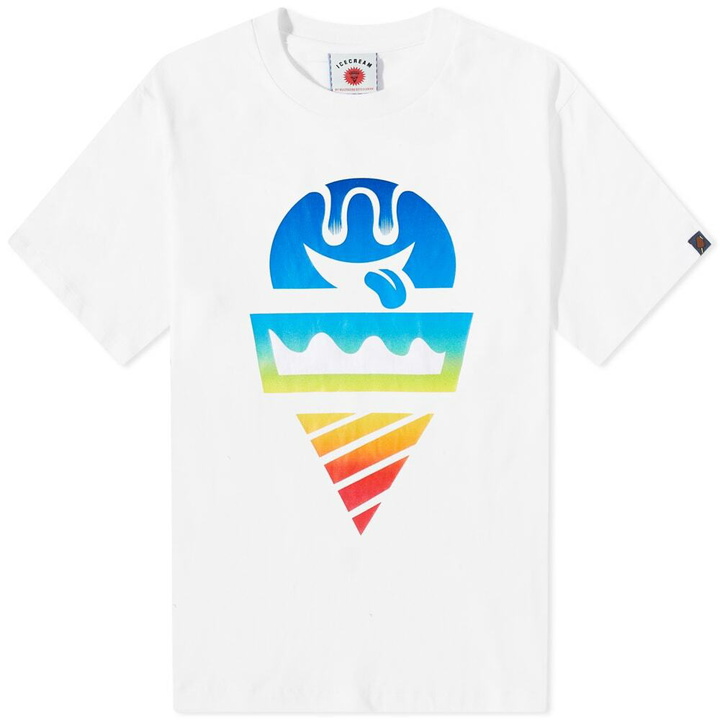 Photo: ICECREAM Men's Gradient T-Shirt in White