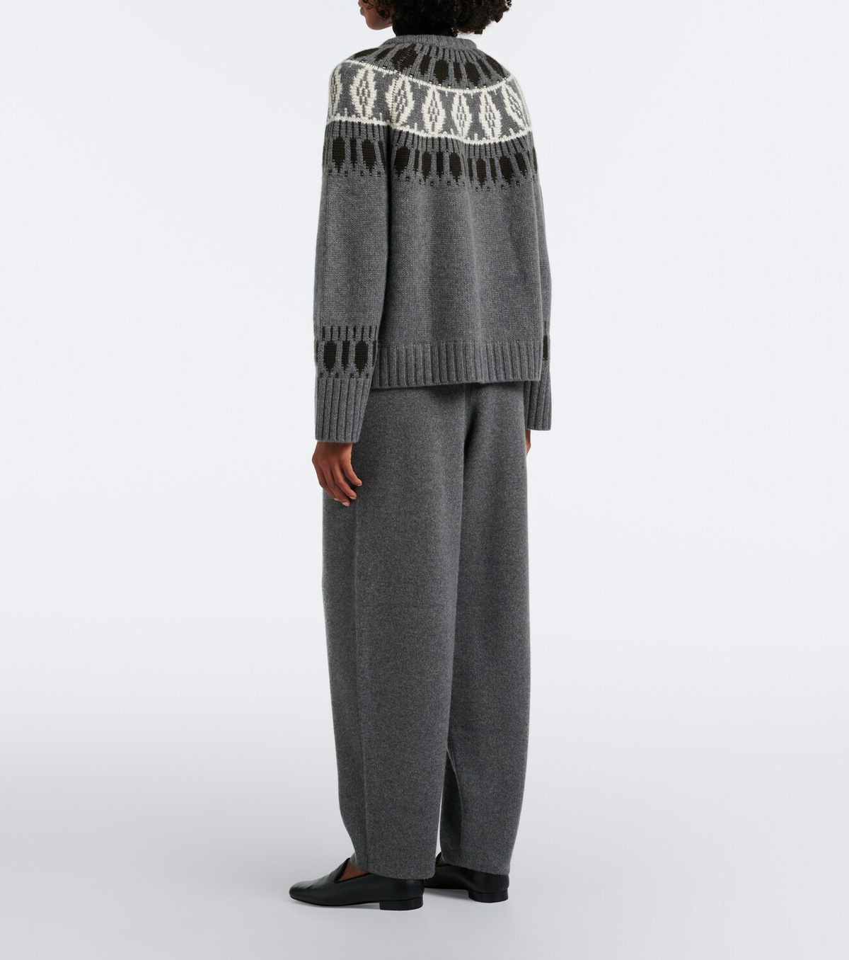Arch4 Hayden knitted cashmere barrel-leg pants