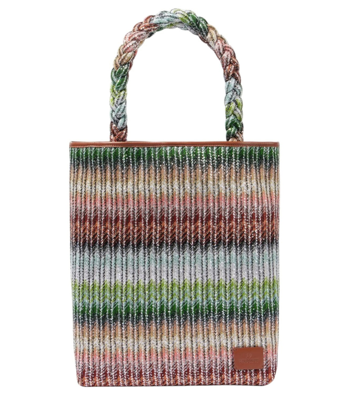 Missoni Zigzag Medium raffia bucket bag Missoni