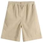 Nothing Written Women's Cotton Corduroy Shorts in Macadamia