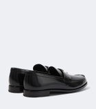 Prada Logo leather loafers