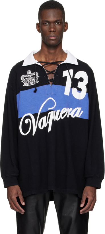 Photo: VAQUERA Black Rugby Polo