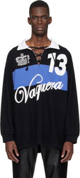 VAQUERA Black Rugby Polo