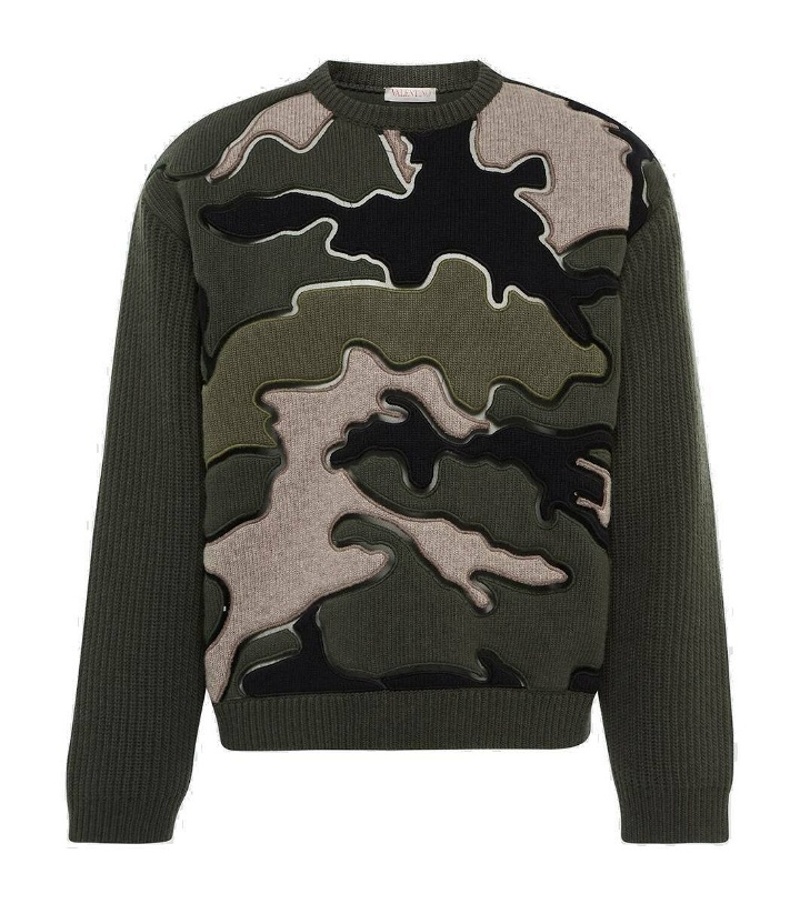 Photo: Valentino Wool camouflage sweater
