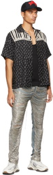 AMIRI Black Music Notes Bowling Shirt