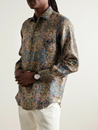 Loro Piana - Printed Linen Shirt - Blue