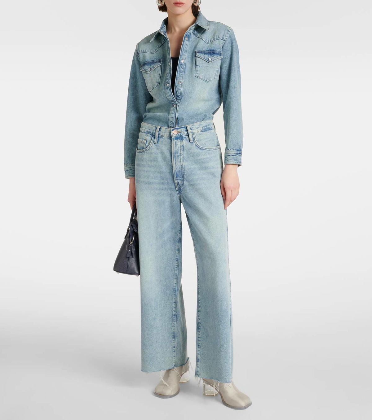 Frame Le Low Baggy wide-leg jeans Frame Denim