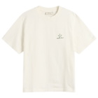 Bram's Fruit Men's Lemon Outline T-Shirt in White