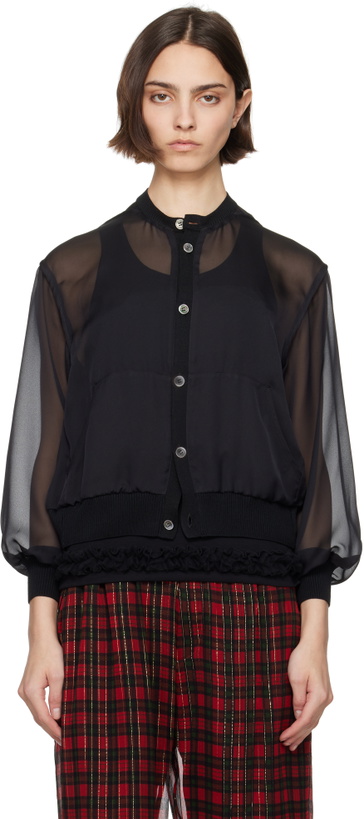 Photo: UNDERCOVER Black UC1E1203-2 Cardigan