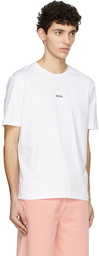 Boss White Cotton T-Shirt