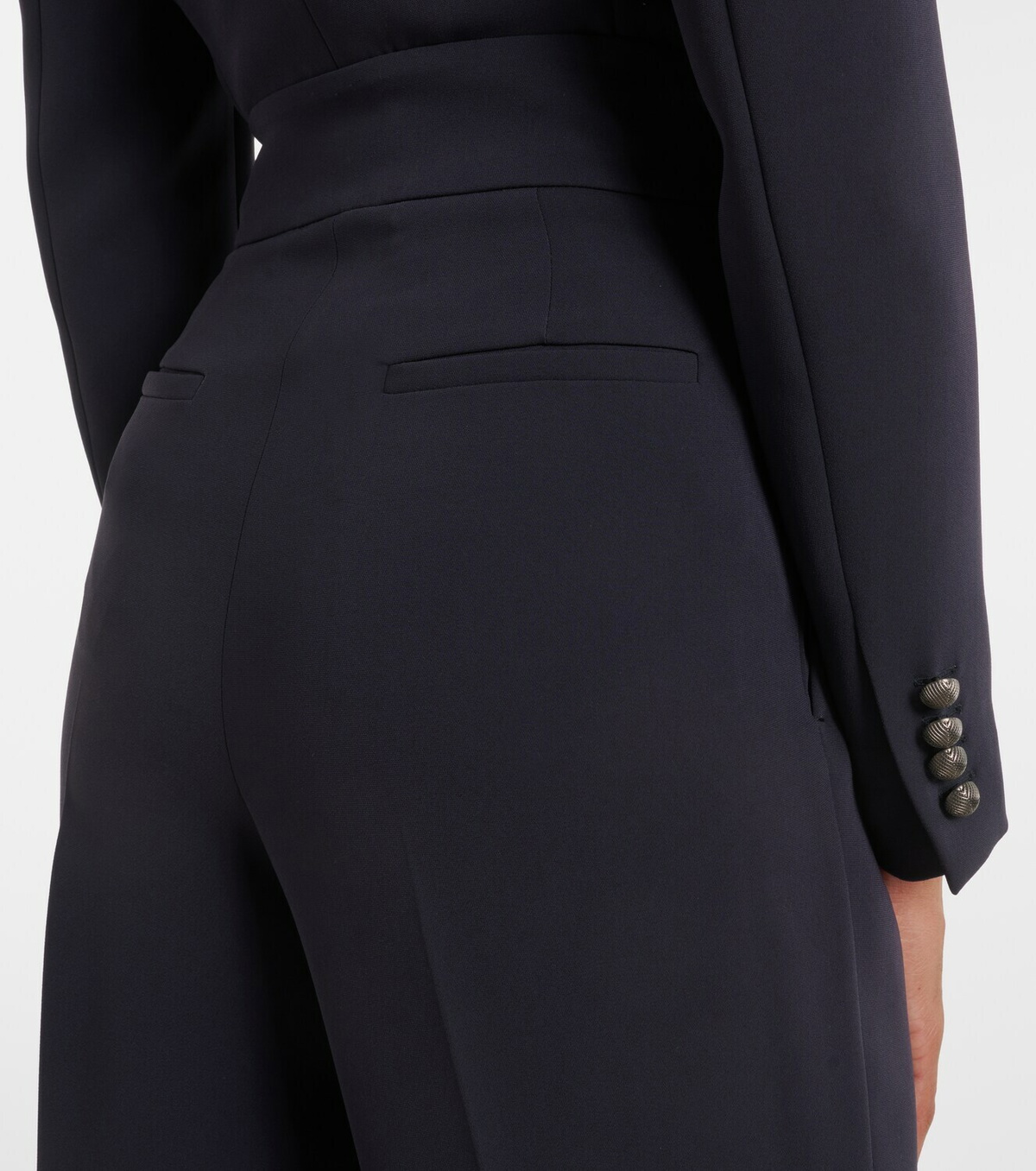 Max Mara Pleated cady straight pants