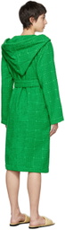 Bottega Veneta Green Intreccio Bath Robe