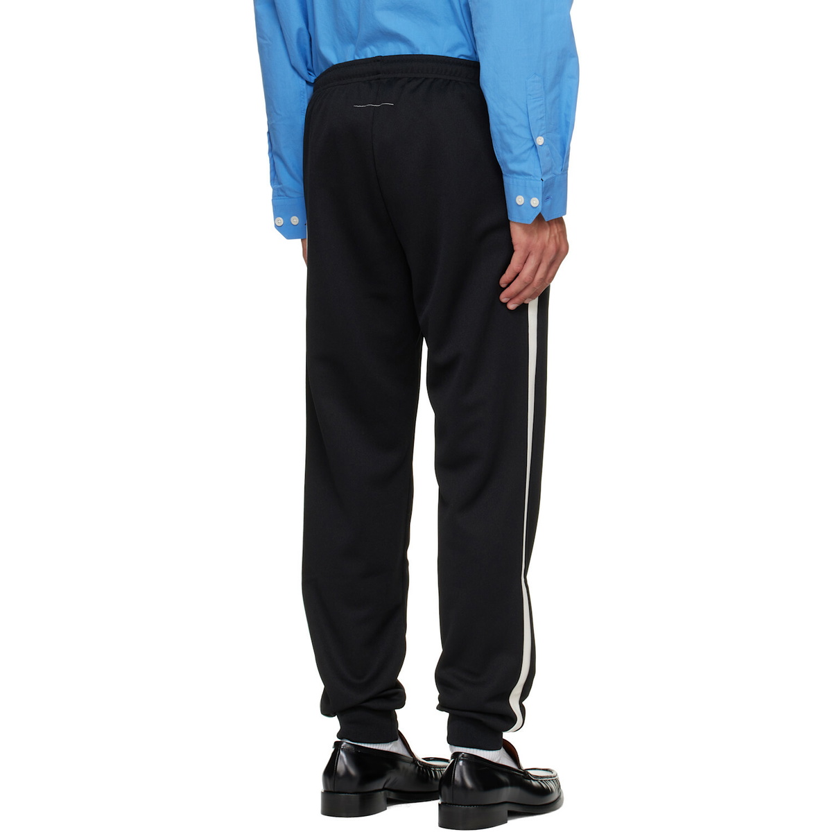 MM6 Maison Margiela Black Drawstring Sweatpants
