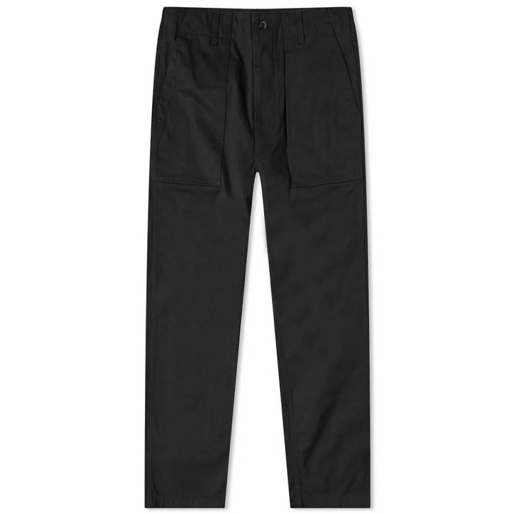 Photo: Engineered Garments Men's Twill Fatigue Pant in Black Herringbone