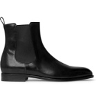 Manolo Blahnik - Delsa Polished-Leather Chelsea Boots - Black